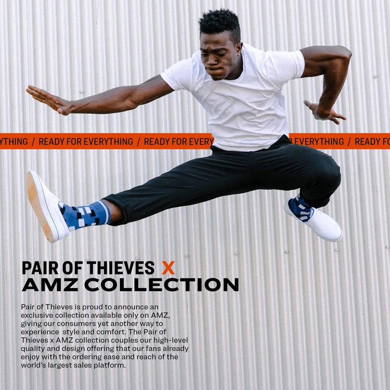 Pair of Thieves Men's 3-Pack Super Soft V-Neck T-Shirt, White/Black, Large - Image 4